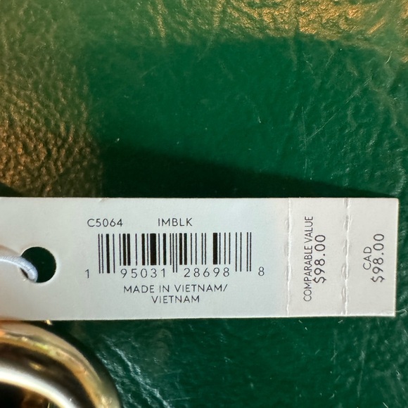 COACH X JEAN-MICHEL BASQUIAT MINI HALF MOON BAG CHARM - C5064 - IMBLK - Picture 4 of 4